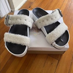 Rag & Bone Shearling Sandals Slides size 40